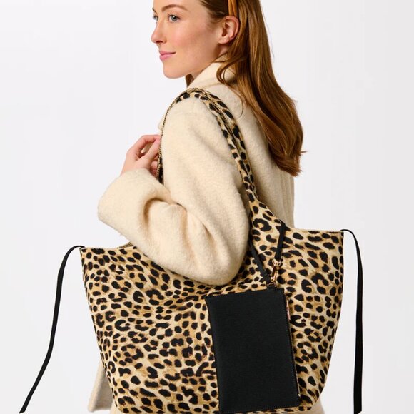 Shiraleah Cheetah Leopard Print Tote Bag - Robbie Tote - Picture 3 of 6